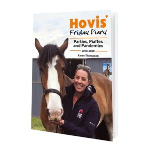 front cover of hovis'friday diary, parties, piaffes and pandemics