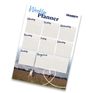 bransby horses branded weekly planner