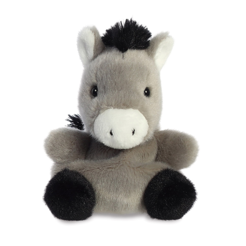 small grey donkey plushie