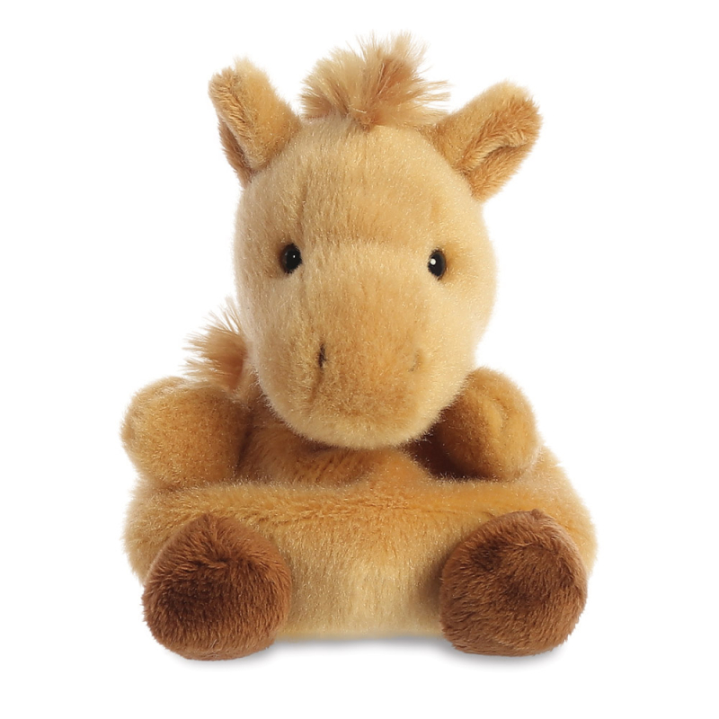 small chestnut pony plushie