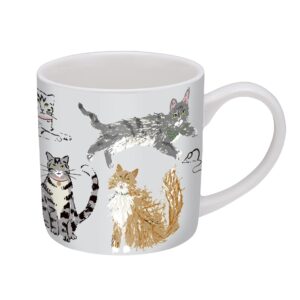 mug patterned with various breeds of cat