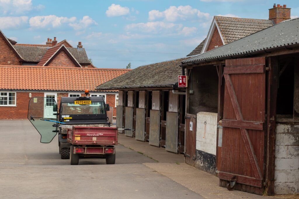 Row of stables on peter hunt yard