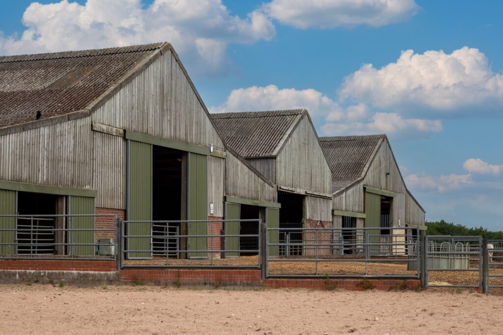 Three large barns on walklands yard